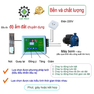 Máy đo độ ẩm đất Lộc Phát có điều khiển tự động ĐKAĐ