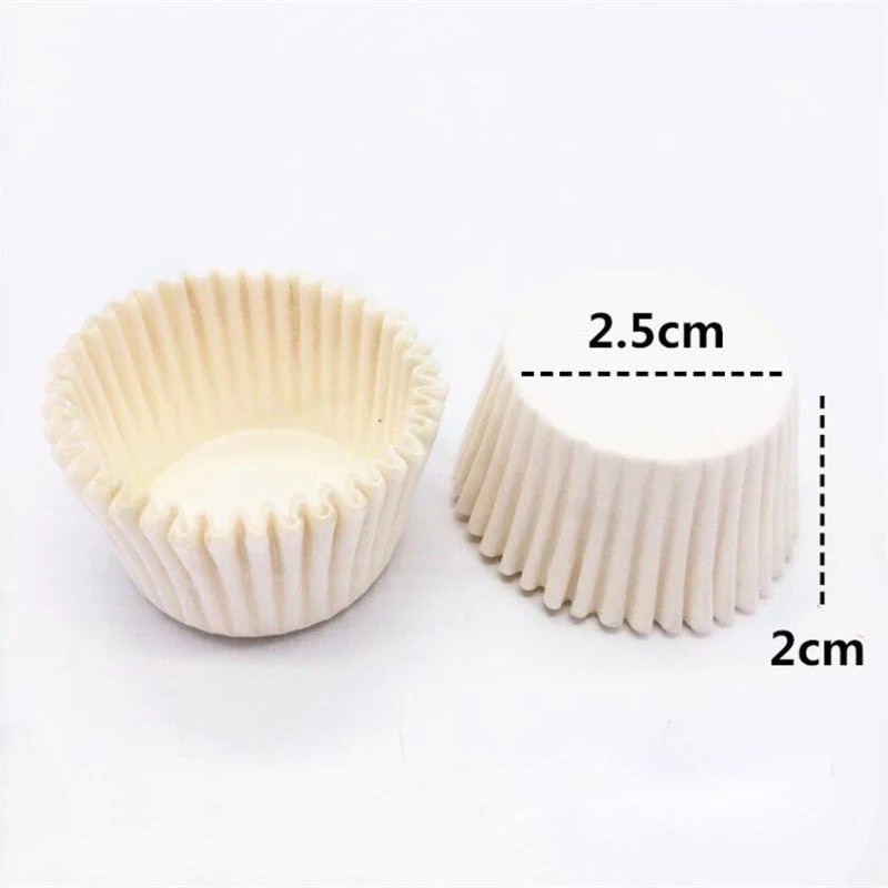 Cupcake mềm 2,5cm  lót sôcla, bánh cupcake
