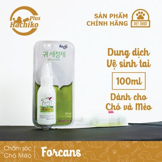 Dung dịch vệ sinh tai chó mèo | forcans goò ears | 100ml