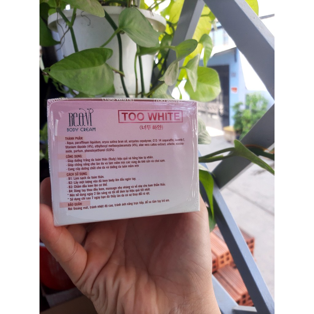 Body Too White Beovi 220g ( Thu Thuỷ )