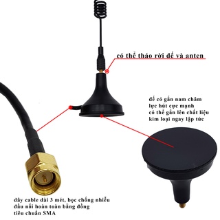 Anten Wifi, Bluetooth, ZigBee 2.4Ghz SMA 8dBi 23cm