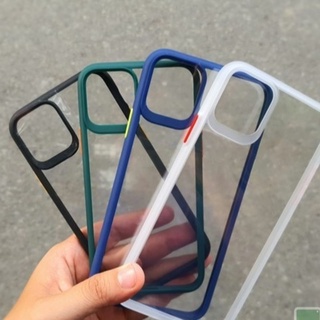 Ốp lưng Likgus lưng trong suốt viền màu iPhone 15 pro max, 12 mini/12/12 pro/ 12 Pro Max/13/14 pro/14 pro max Chính hãng
