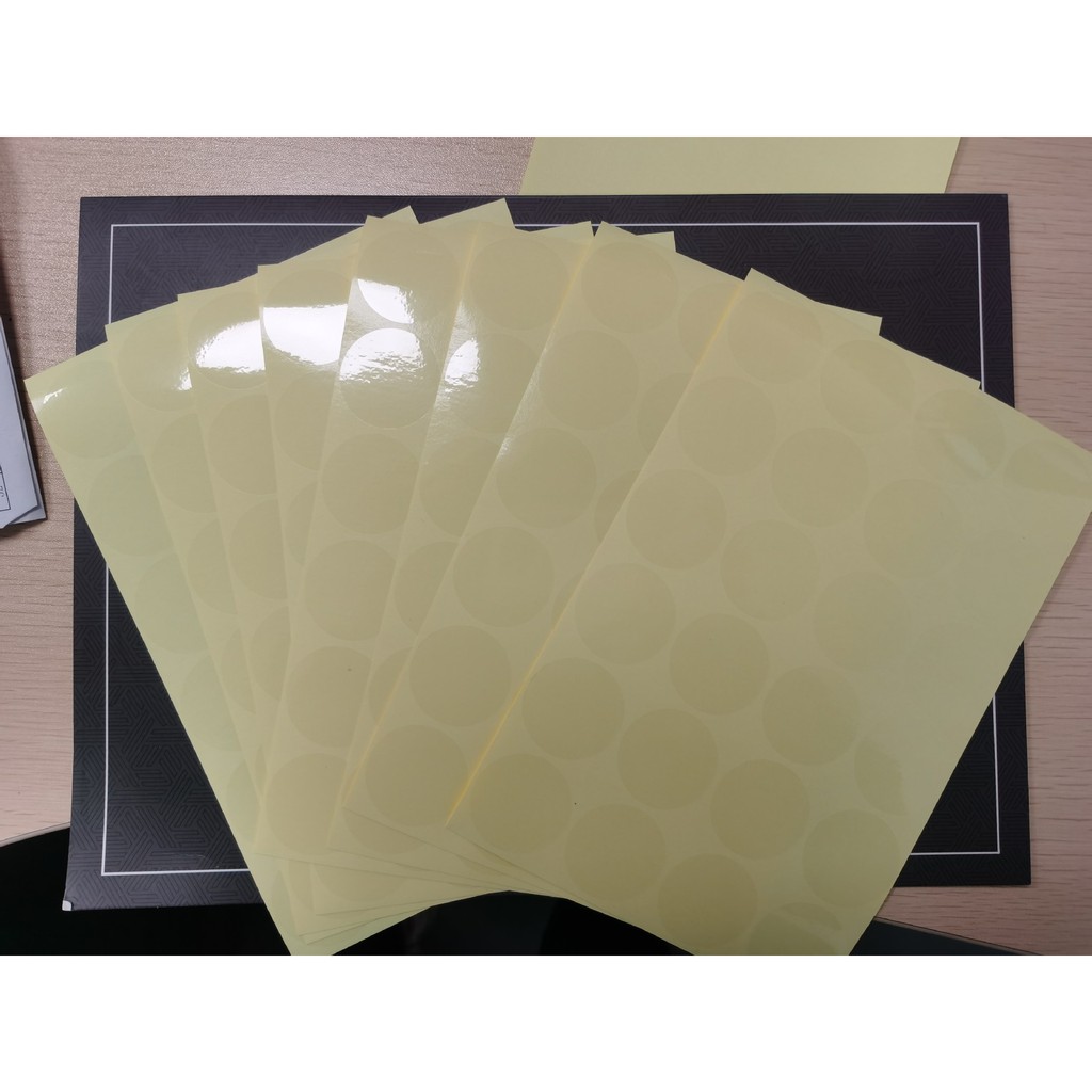 Miếng dán niêm phong hình tròn trong suốt dùng trang trí