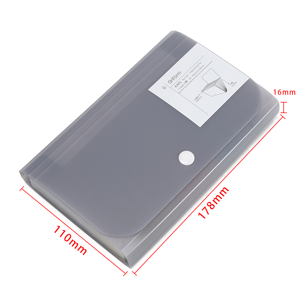 Túi Đựng Tài Liệu Khổ A6 12 Ngăn Tiện Lợi