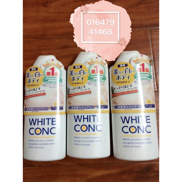 Sữa tắm trắng body WHITE CONC
