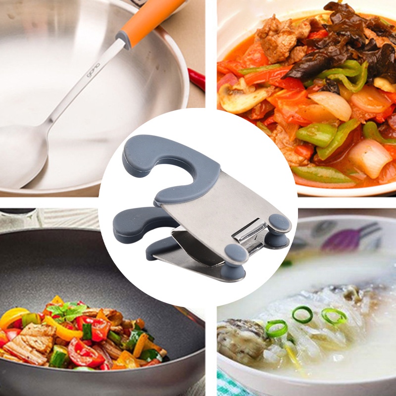 Giá đỡ dụng cụ nấu ăn bằng thép không gỉ cách nhiệt tiện dụng cho nhà bếp