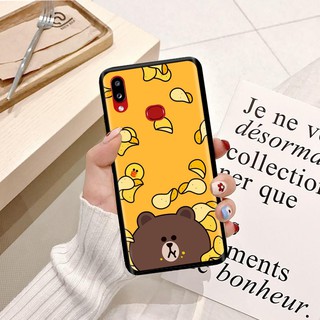 Ốp lưng Samsung A11 Silicon dẻo hình Gấu Nâu Cute
