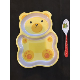 Bát bột gấu 2 ngăn cho bé (bát ăn dặm)