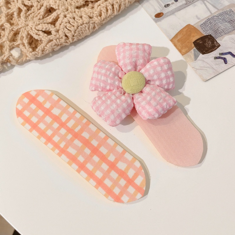 Set Dây Buộc Tóc + Dây Buộc Tóc Cao Su Đính Hoa Dễ Thương Cho Bé