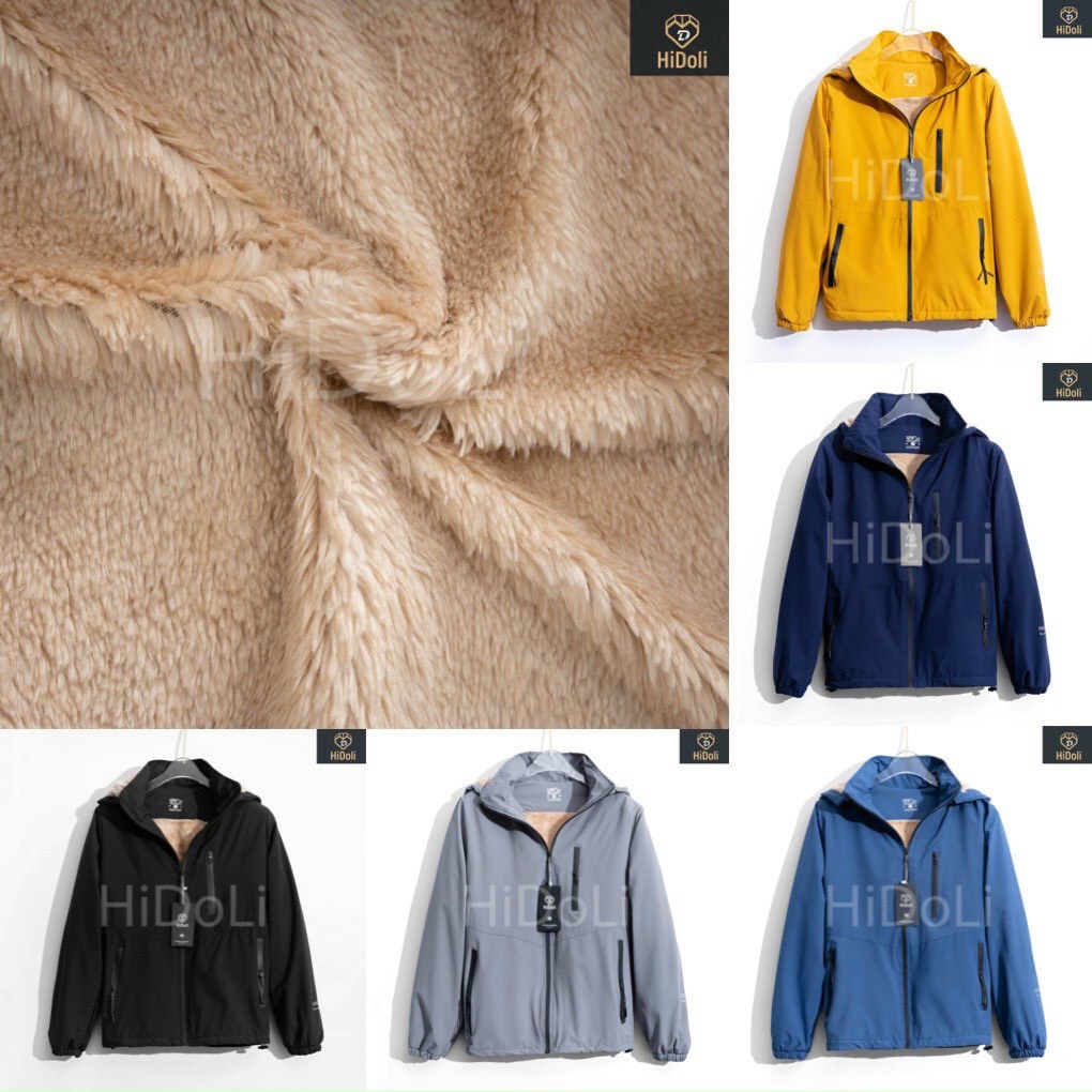 (VIDEO) ÁO GIÓ LÓT LÔNG size (NAM & NỮ), Lớp vải dù tráng bạc chống nước 100%, trong lót lông cừu dày dặn, vô cùng ấm áp