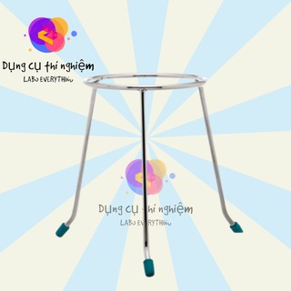 Kiềng nung inox cao 13.5 cm, chân đèn cồn, dùng trong phòng thí nghiệm, phù hợp với đèn cồn dung tích lớn 150ml, 250ml