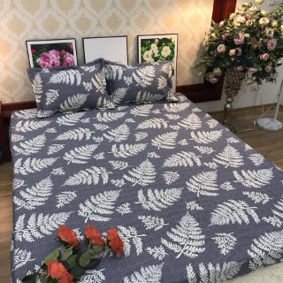 Ga chun và 2 gối chất cotton lụa
