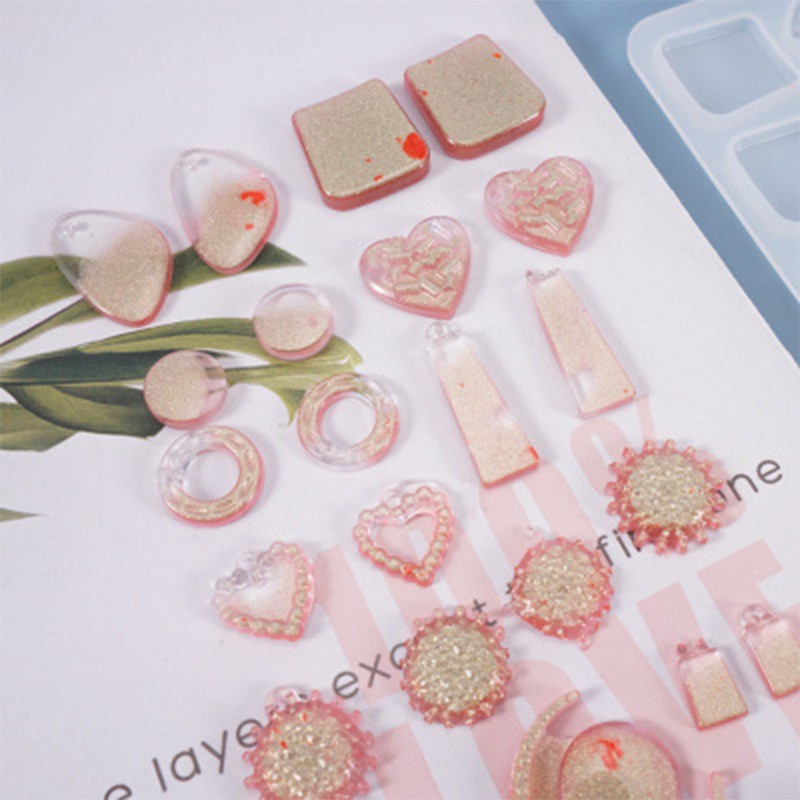 Khuôn silicone đúc làm đồ trang sức phụ kiện DIY thủ công epoxy resin chuyên dụng