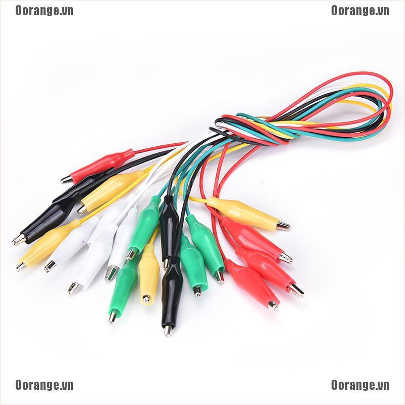Bộ 10 dây cáp kẹp cá sấu thử điện hai đầu chất lượng cao | BigBuy360 - bigbuy360.vn