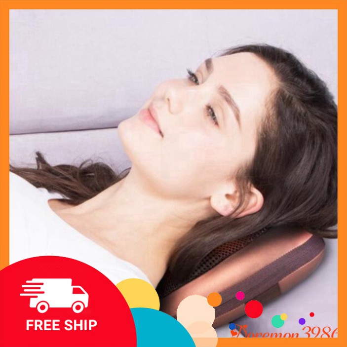 [FREE SHIP] 💥[CHÍNH HÃNG - CÓ VIDEO]💥Gối massage hồng ngoại 8 quả cầu 8 bi đảo chiều cao cấp + Tặng massage mặt ion💥�