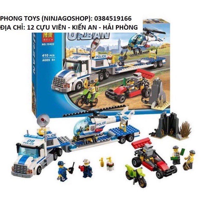 [Giá hủy diệt] Lắp ráp xếp hình LEGO CITY 4972  : XE ĐẦU CÔNG - XE TẢI CONTAINER MÓC KÉO MÀU TRẮNG VÀNG 333 MẢNH