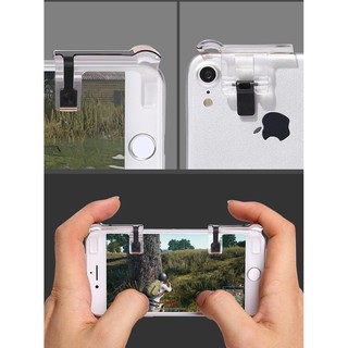 Bộ 2 Nút bấm Pubg trong suốt hỗ trợ chơi Pubg mobile, Ros trên mobile , Ipad- thế hệ 5