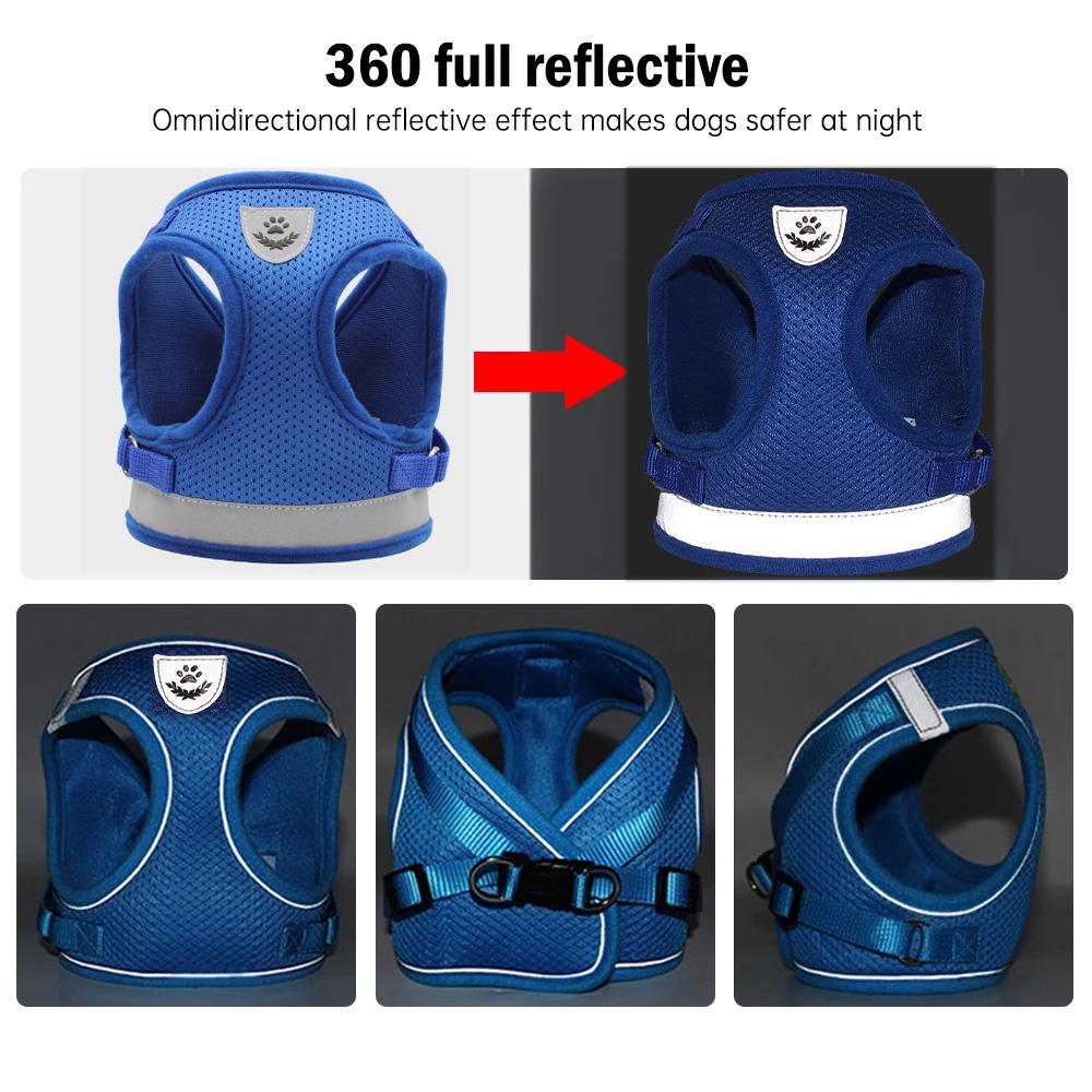 Áo Dây Dắt Thú Cưng Đi Dạo Phản Quang Dễ Điều Chỉnh