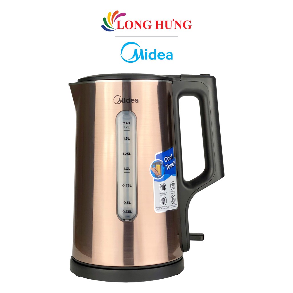 [Mã ELHADEV giảm 4% đơn 300K] Bình đun siêu tốc Midea 1.7 lít MK-317D - Hàng chính hãng