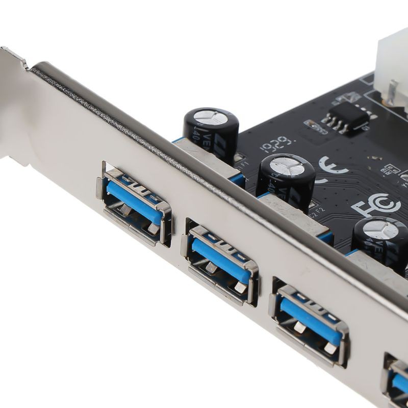 Bo mạch chuyển đổi 4 cổng PCI-E sang Hub USB 3.0 5Gbps chuyên dụng