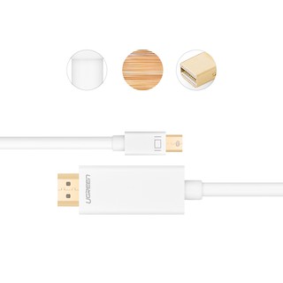 [Mã SKAMSALE0123 giảm 10% đơn 200k] Cáp Mini DisplayPort to HDMI dài 3m Ugreen 10419