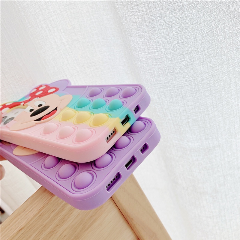 Minnie 3D Soft Silicone Shockproof Soft Case for iPhone 12 Pro Max iP11 X Xr 6 7 8 Plus Xs Max | BigBuy360 - bigbuy360.vn