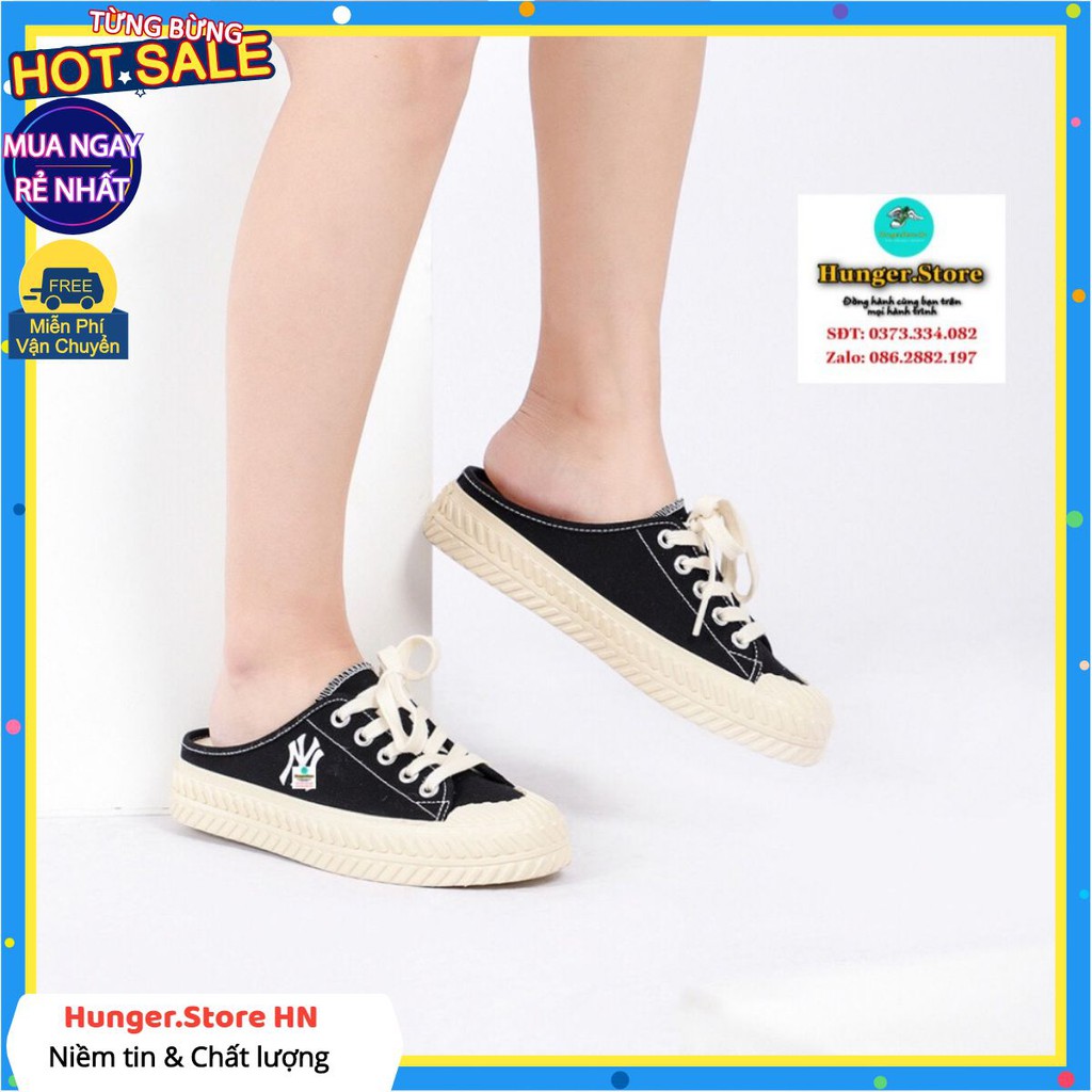 [Mã MGJNT23]Sục NY đạp gót cao cấp , đạp gót , sục ny đen Full Box - Hunger.Store HN