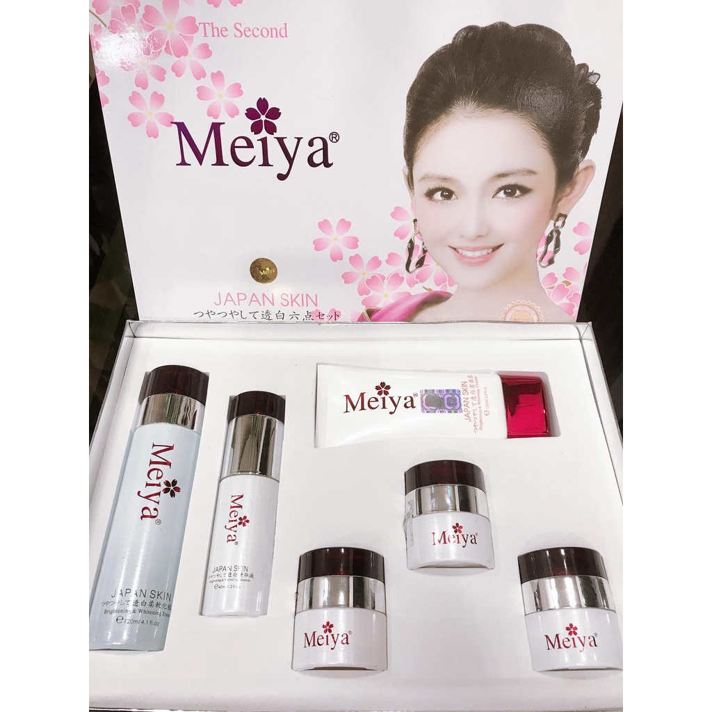 Bộ Mỹ Phẩm Meiya Trắng 6in1 Cao Cấp Làm Mờ Nám Trắng Da