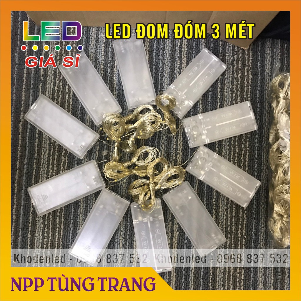 Đèn Led Đom Đóm Fairylight quay Tiktok dùng pin tiểu 3 mét 30 led