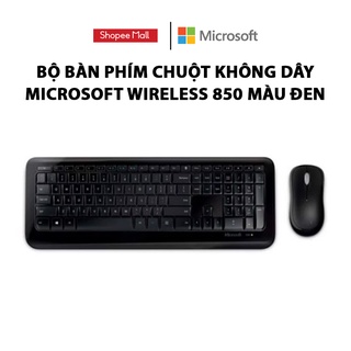 [Mã ELMALL10 giảm 10% đơn 500K] Bộ bàn phím chuột không dây Microsoft Wireless 850 màu đen (PY9-00018)