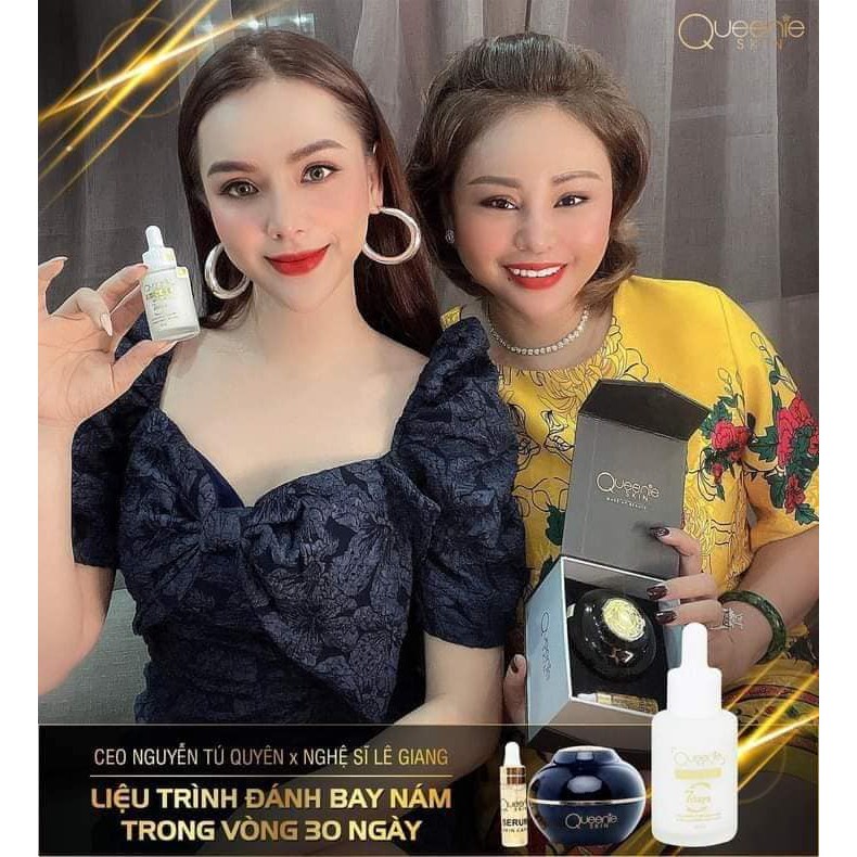 Kem Ngừa Nám, Tàn Nhang Queenie Skin Chính Hãng Kèm Serum Truyền Trắng