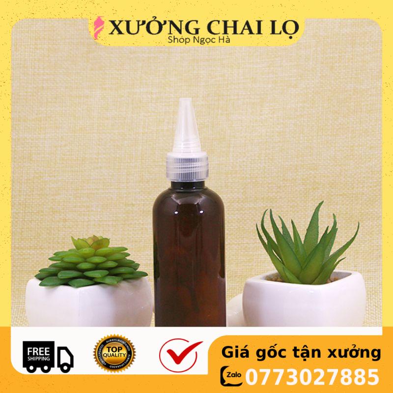 Chai Chiết Mĩ Phẩm ❤ GIÁ RẺ NHẤT ❤ Chai nhựa pet nút nhọn nâu 20ml,30ml,50ml,100ml chiết mỹ phẩm , phụ kiện du lịch