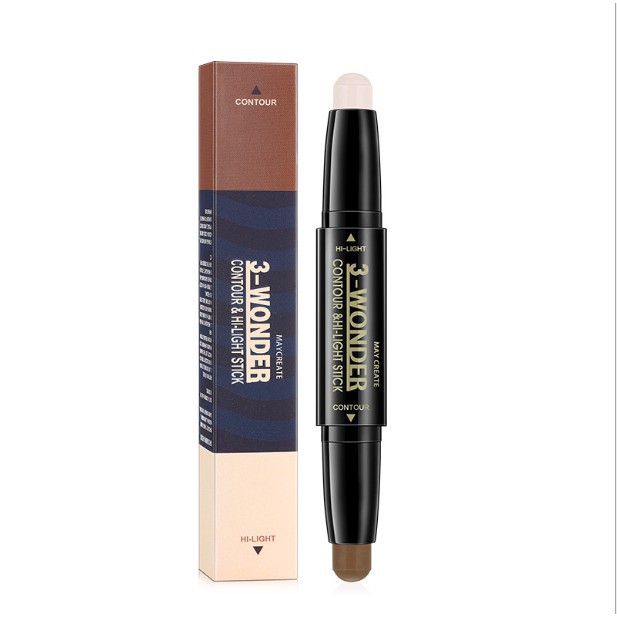 Bút che kuyết điểm tạo khối đa năng 3 wonder contour & hi-light stick Maycreate