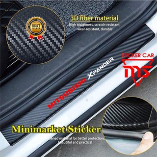 Bộ 4 sticker 3d Dán Bảo Vệ Cửa Xe Hơi mitsubishi xpander Bằng Sợi carbon