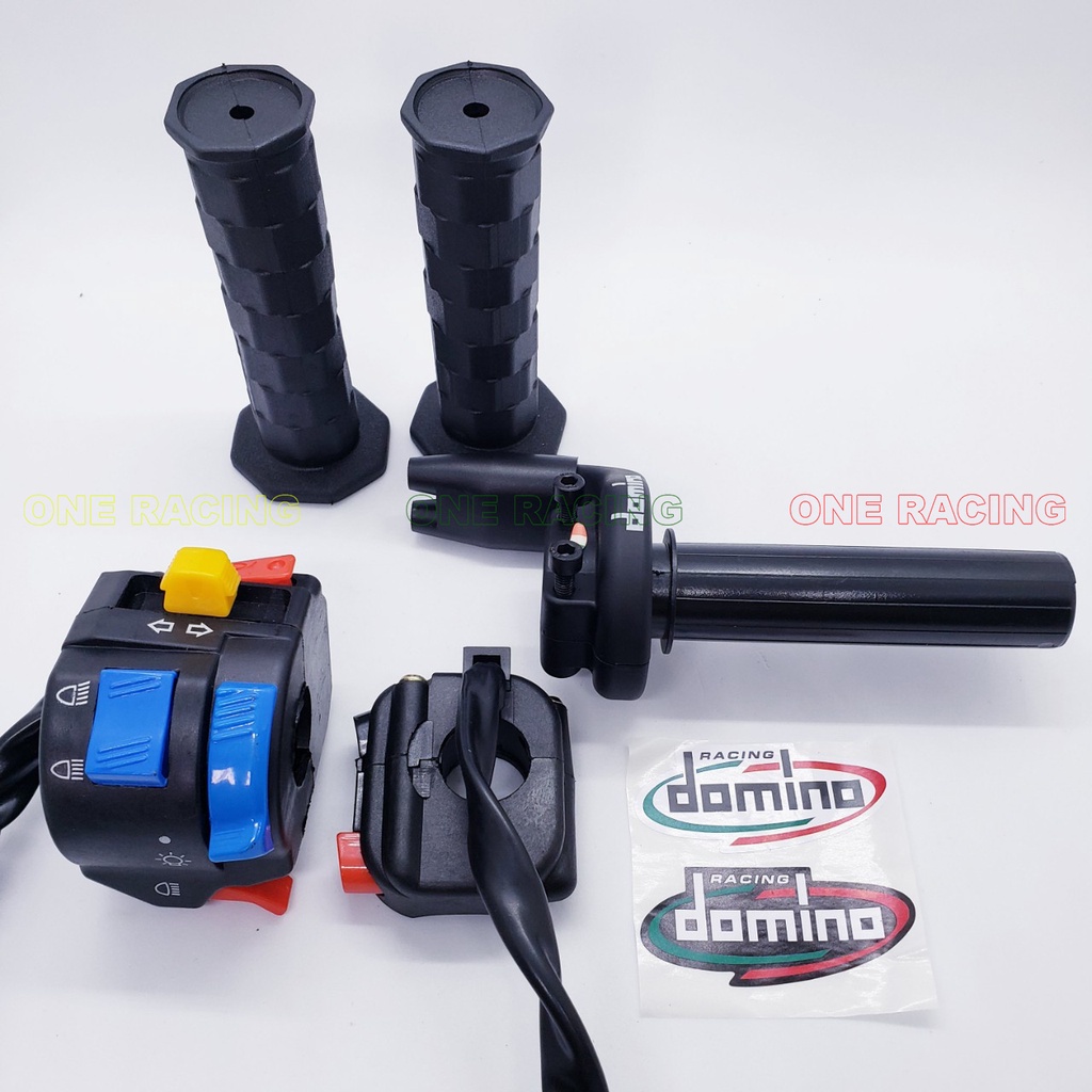 COMBO cùm tăng tốc domino 2 dây ga trên cùm công tắc fz passing 2 bao tay daytona gắn xe máy sirius exciter jupiter...