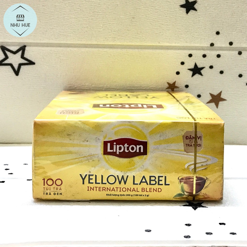 Trà Lipton nhãn vàng (hộp 100 gói x 2g)