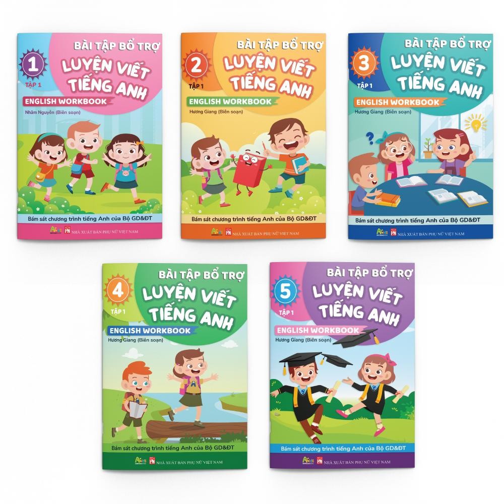 Combo sách - Bài Tập Bổ Trợ Luyện Viết Tiếng Anh - English Workbook Tập 1 (Lẻ tùy chọn)