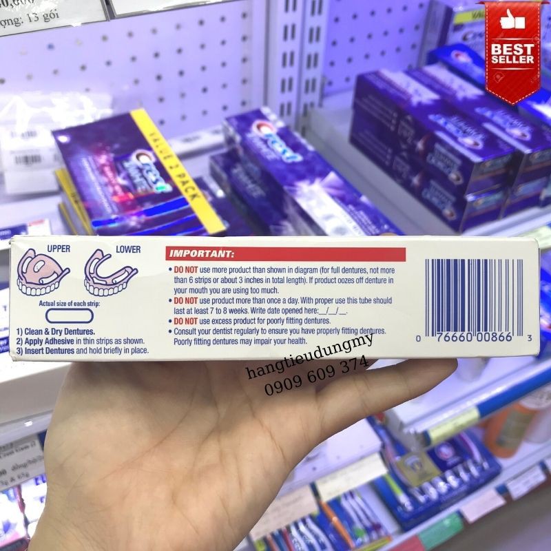 Keo Dán Hàm Răng Giả Fixodent Original 68g