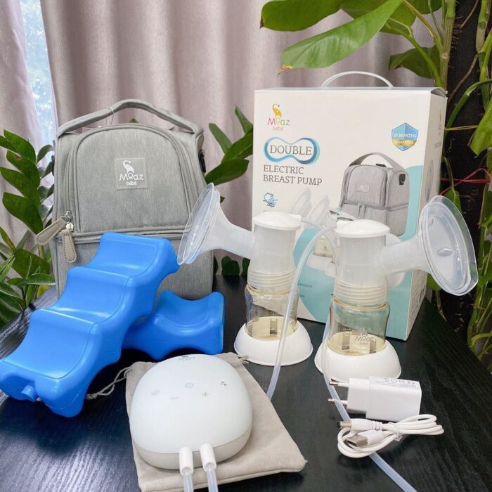 [Bảo hành 1 năm] MÁY HÚT SỮA ĐIỆN ĐÔI MOAZ BÉBÉ MB – 029 KÈM TÚI ĐỰNG VÀ ĐÁ KHÔ GIỮ NHIỆT