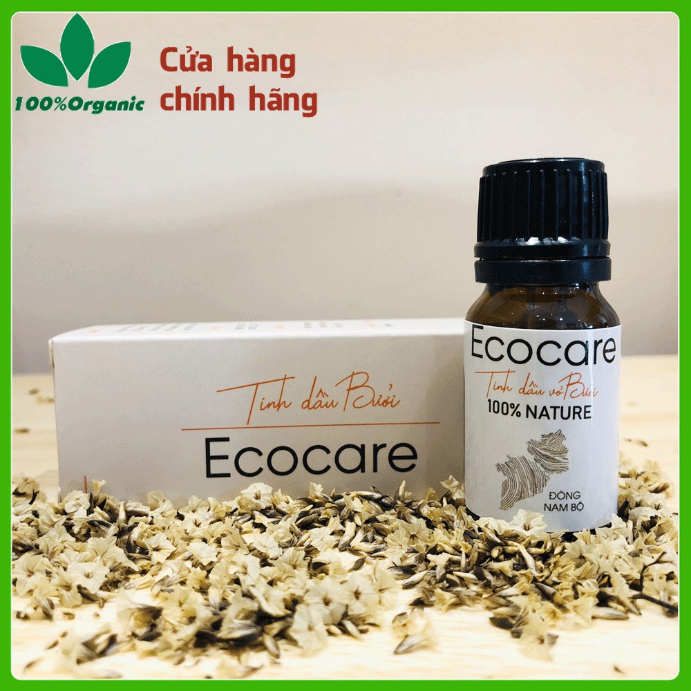 Tinh dầu bưởi Ecocare nguyên chất trị rụng tóc, làm đẹp, chai 10ml, treo 7ml