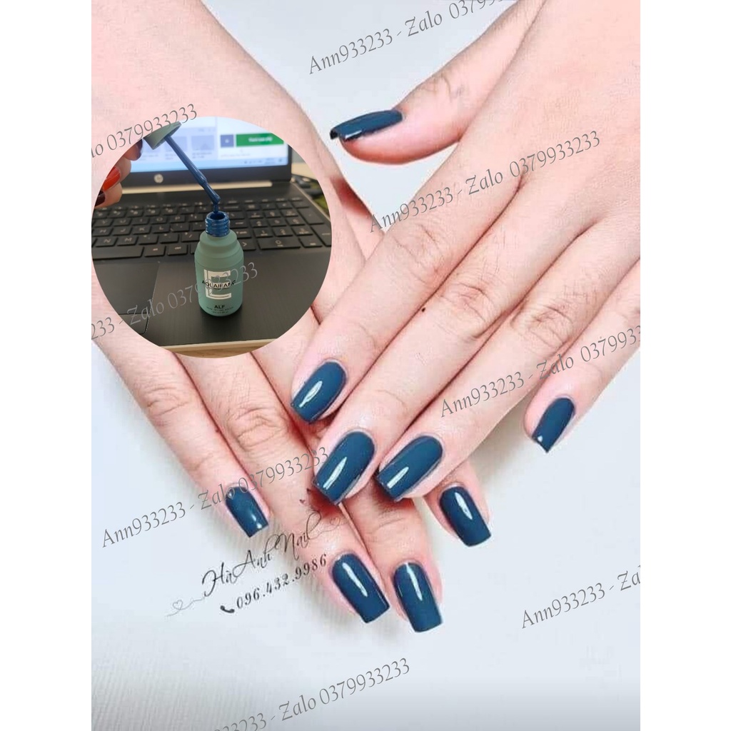 Màu sơn ALF xanh cổ vịt hót trend - Sơn gel cao cấp siêu mượt  - Ann933233