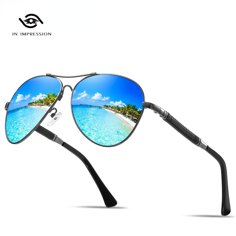 JN IMPRESSION  Kính râm phân cực nam dành cho người lái xe ô tô Kính nhìn ban đêm Chống lóa Gương phân cực chống bụi cho người đi xe đạp Kính râm lái xe