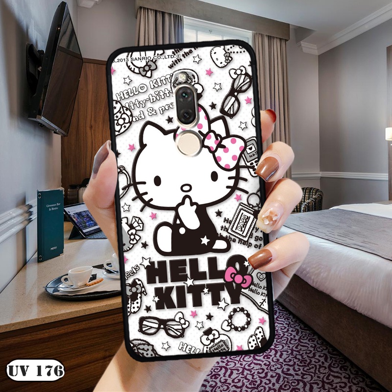 Ốp lưng  HUAWEI Nova 2i - Lưng nhám viền dẻo in 2D