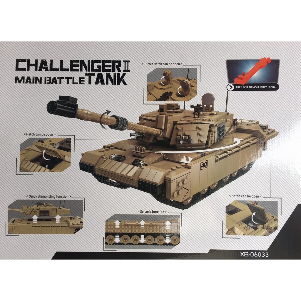 Đồ chơi Lắp ghép Mô hình  06033 -Xe tăng số hiệu 40 Main Battle