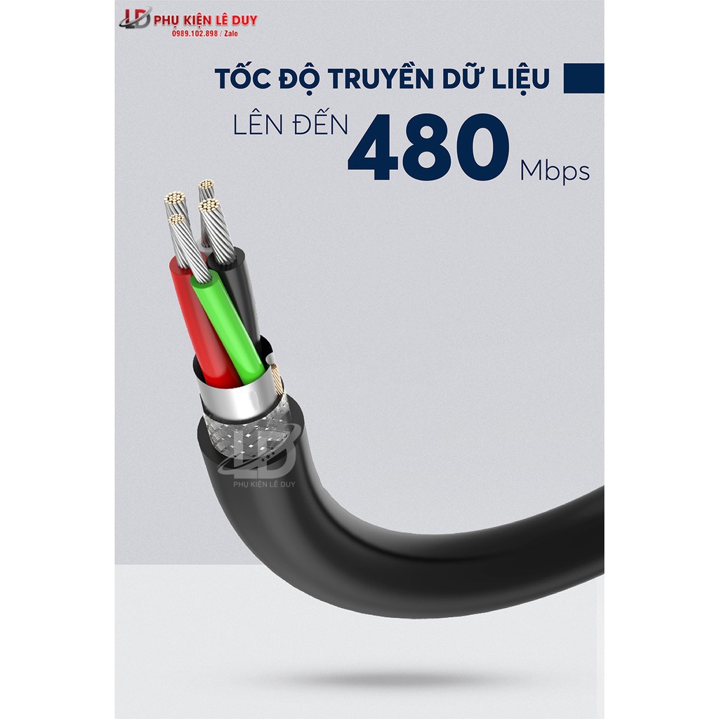 Ugreen US103 - Cáp USB 2.0 Nối Dài 0,5m - 5m  ✔HÀNG CHÍNH HÃNG ✔