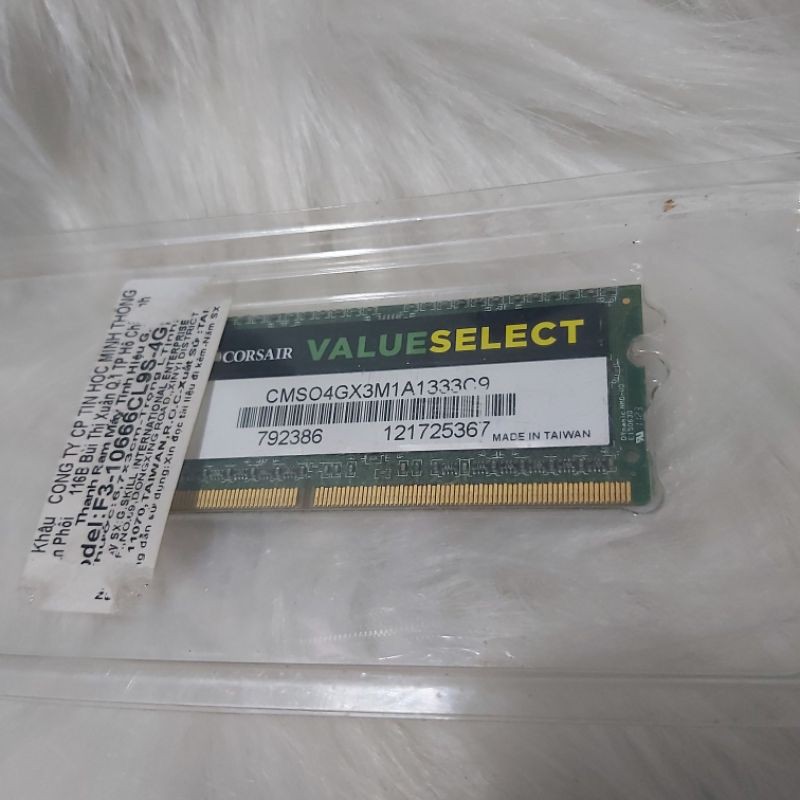 Ram Laptop Corsair DDR3 4GB Bus 1333 1.5V