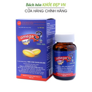 Viên dầu cá Omega 3 Vinh Gia Lọ 100 viên