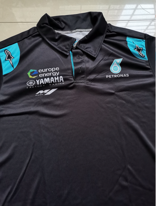 TEAM NEW Áo Thun Polo Nam Tay Ngắn In Chữ Yamaha F1 Thời Trang 2020