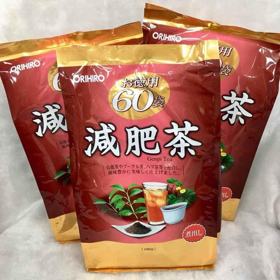 Trà Genpi Orihiro hỗ trợ giảm mỡ thừa quy cách 60 gói/túi