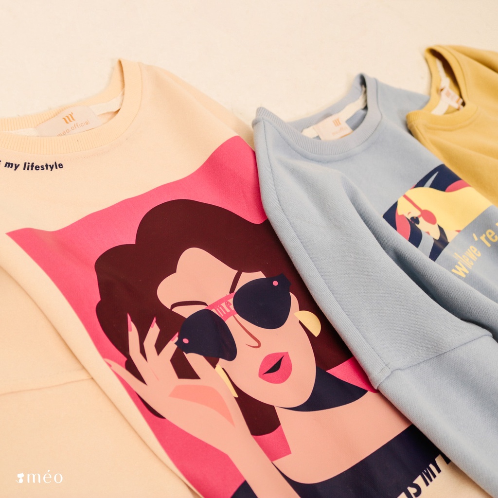 Áo Nỉ dài tay cổ tròn Young Méo Shop | BigBuy360 - bigbuy360.vn